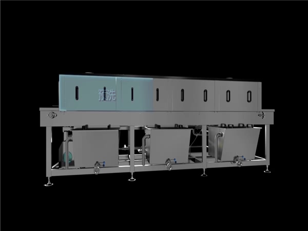 食品筐清洗机，解决细菌残留，降低50%能耗，提升效率80%