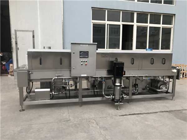 隧道式清洗機，全自動清洗機，洗箱機圖片